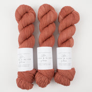 Olivia & Oliver OLIVIA BFL - TERRACOTTA BFL Wool Blue Faced Leicester Fingering brown Yarn