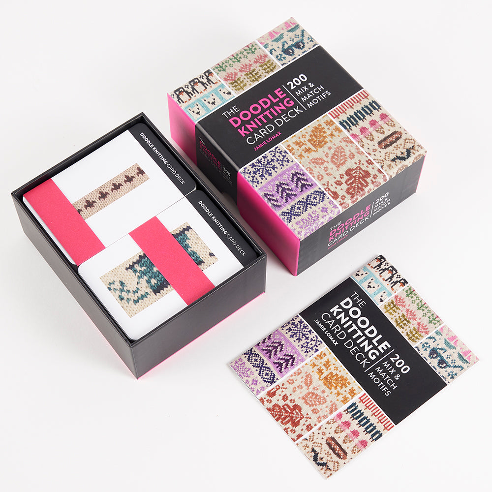 THE DOODLE KNITTING CARD DECK by JAMIE LOMAX