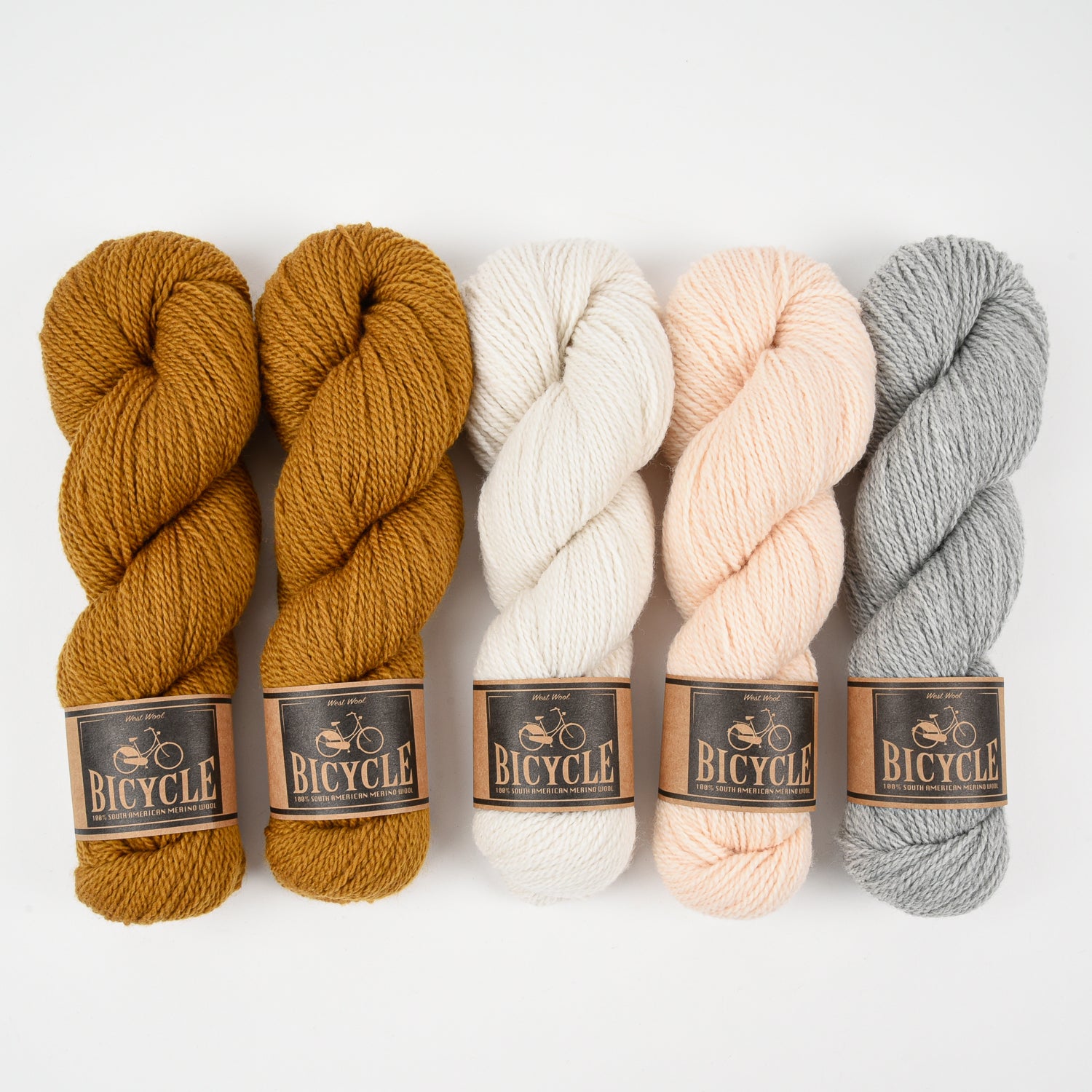 West Wool TIGER PEBBLE Merino wool Fingering Quick Kits