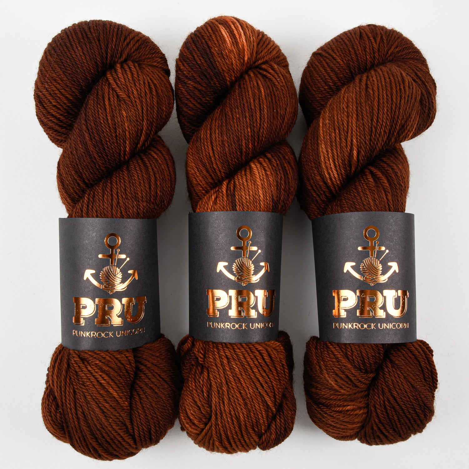 Punk Rock Unicorn SOUL DK - TRUFFLE Merino wool Nylon DK Sock brown Yarn