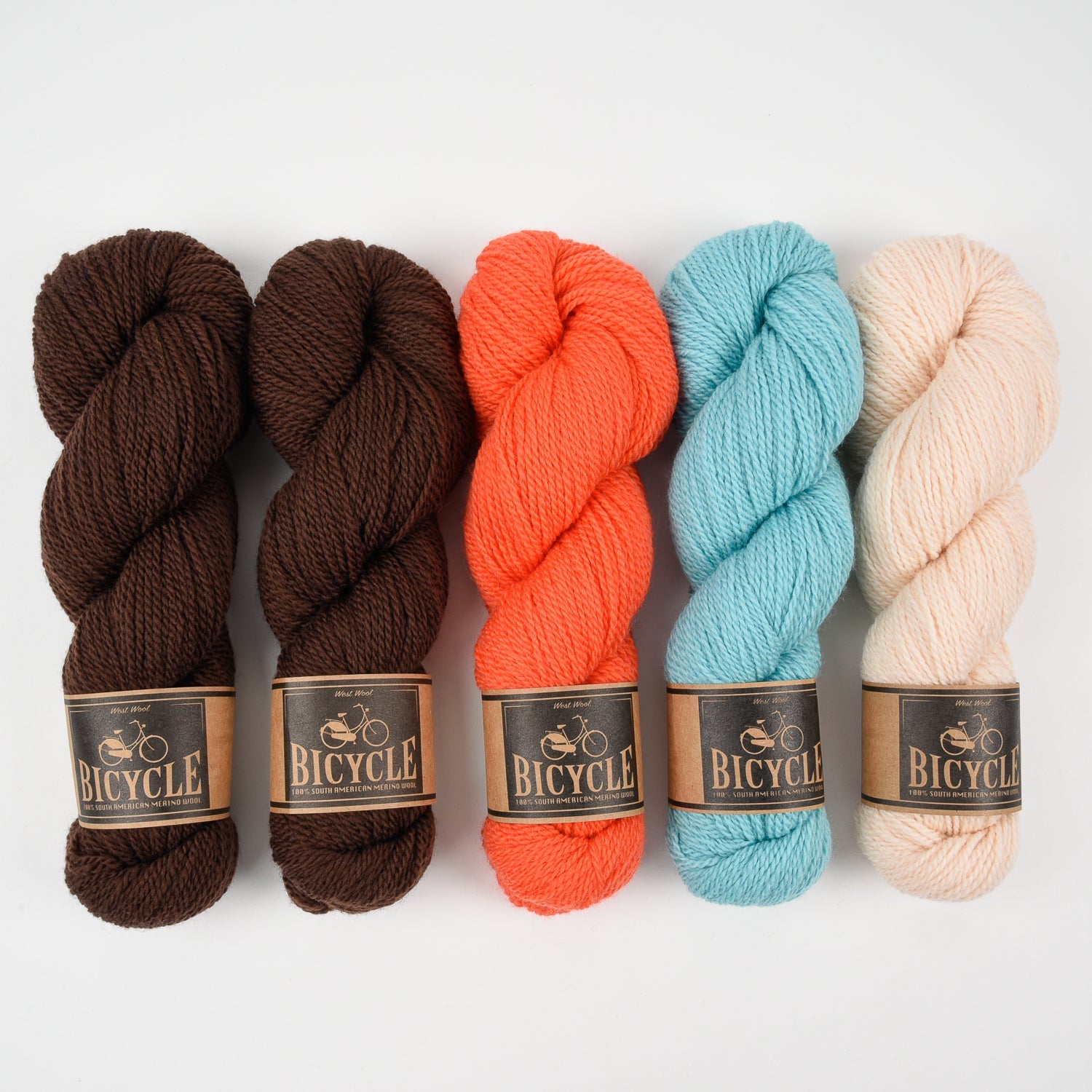 West Wool SUMMER TRUFFLE Merino wool Fingering Quick Kits