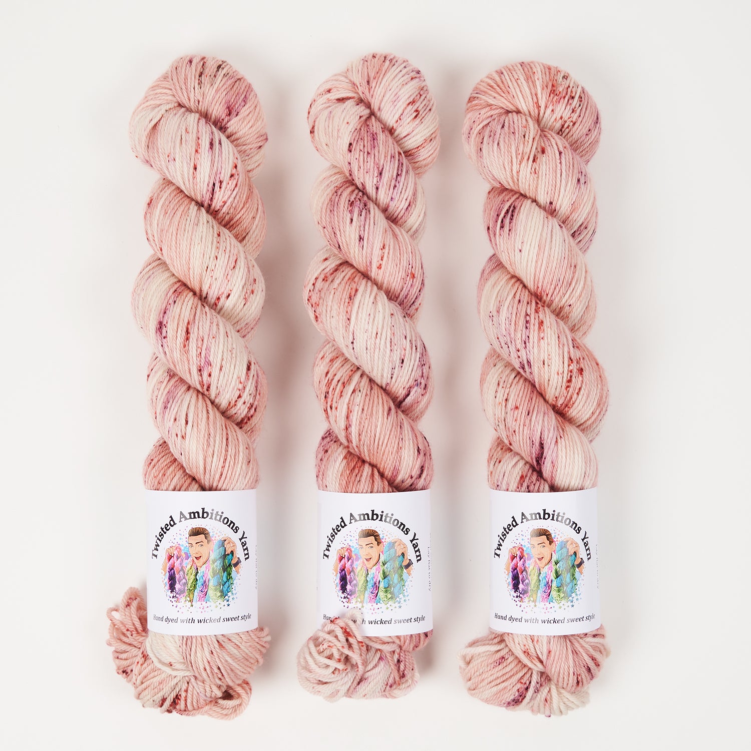 Twisted Ambitions WICKED DK - COMFORT Merino wool DK pink Yarn