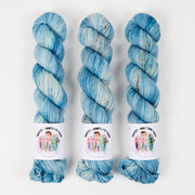 Twisted Ambitions WICKED DK - DANCING IN THE MOONLIGHT Merino wool DK blue Yarn