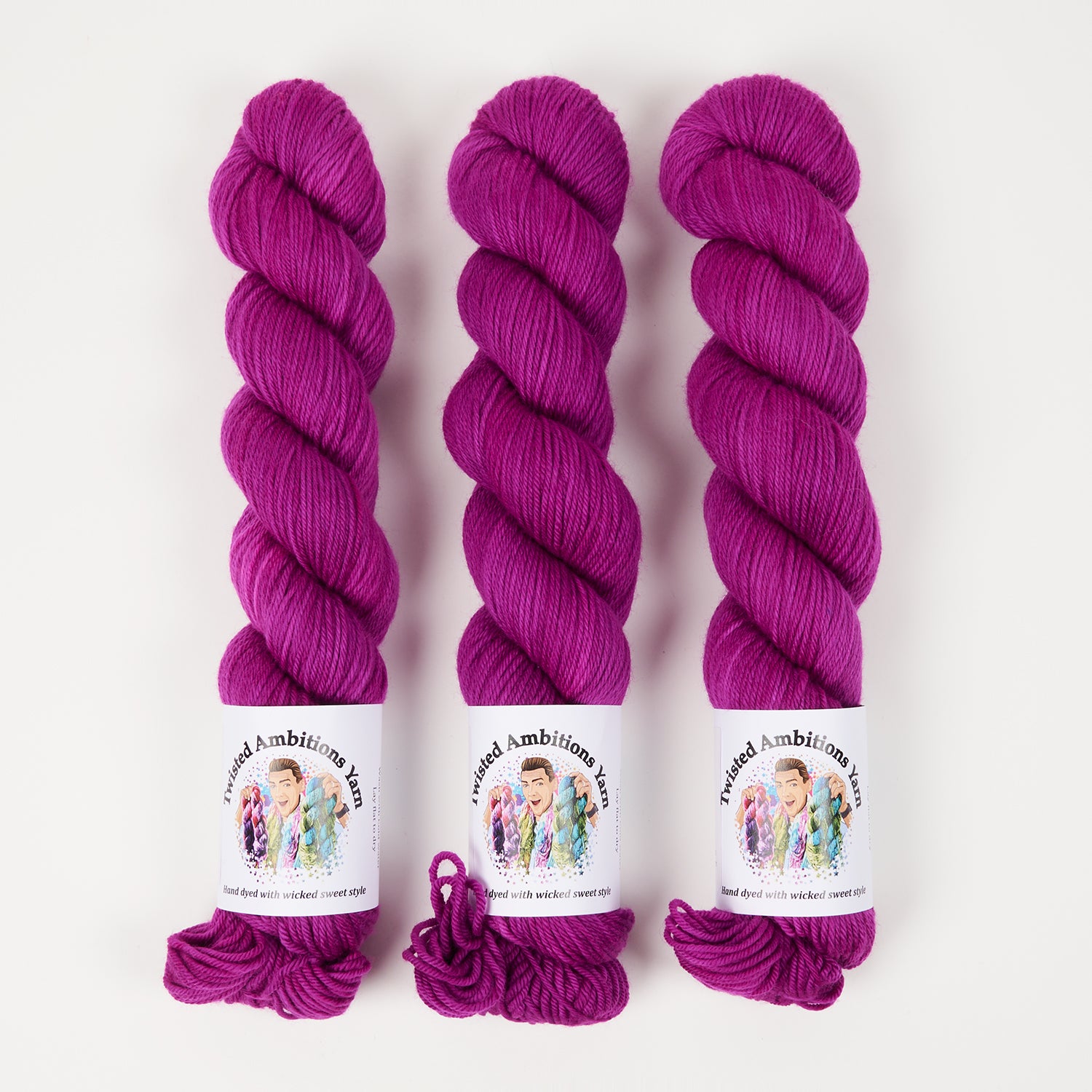 Twisted Ambitions WICKED DK - EMPOWER Merino wool DK purple Yarn