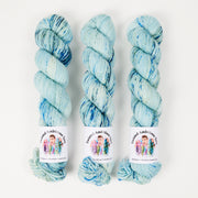 Twisted Ambitions WICKED DK - FLIGHT Merino wool DK blue Yarn