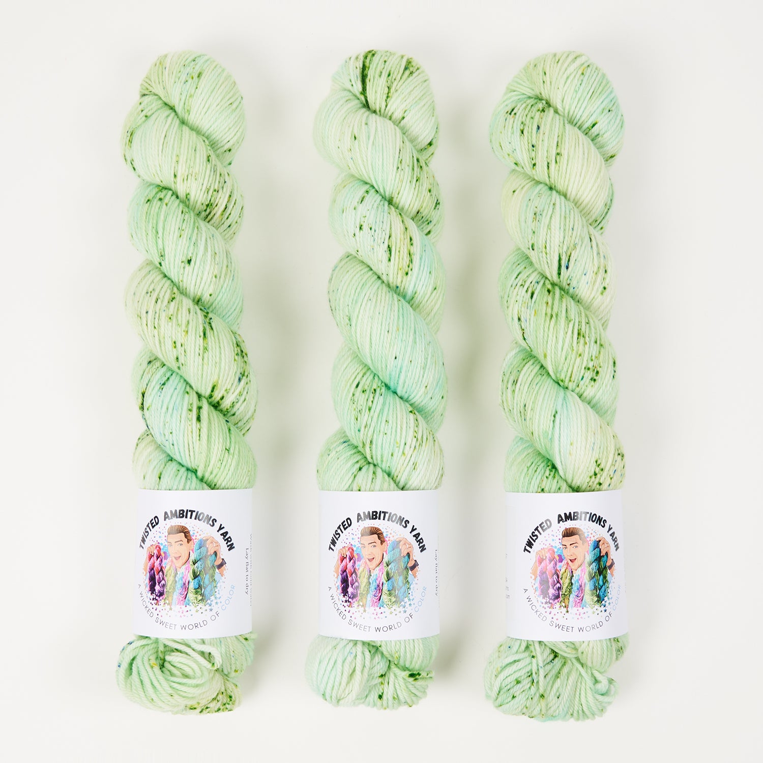 Twisted Ambitions WICKED DK - OASIS Merino wool DK green Yarn