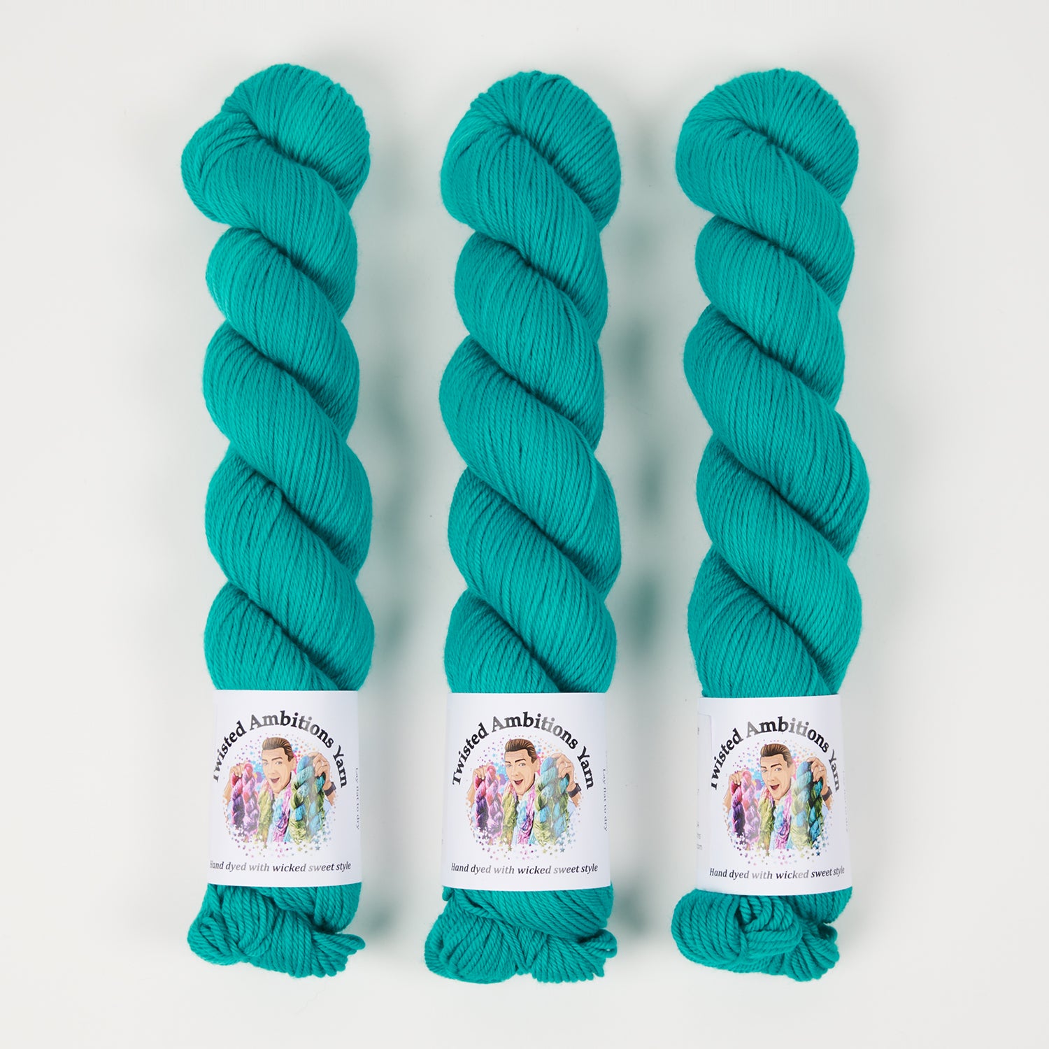 Twisted Ambitions WICKED DK - OCEAN BREEZE Merino wool DK Yarn