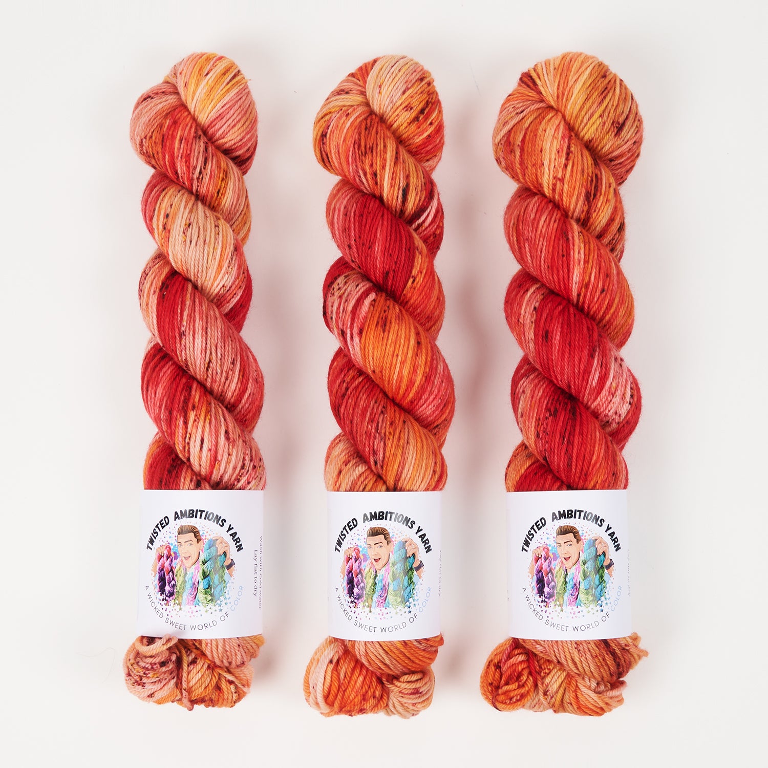 Twisted Ambitions WICKED DK - RESPECT MY YOUTH Merino wool DK red Yarn