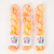 Twisted Ambitions WICKED DK - SUNSHINE Merino wool DK orange yellow Yarn