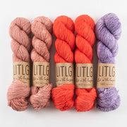 Life in The Long Grass ANTIQUE CORAL Merino wool Fingering Quick Kits