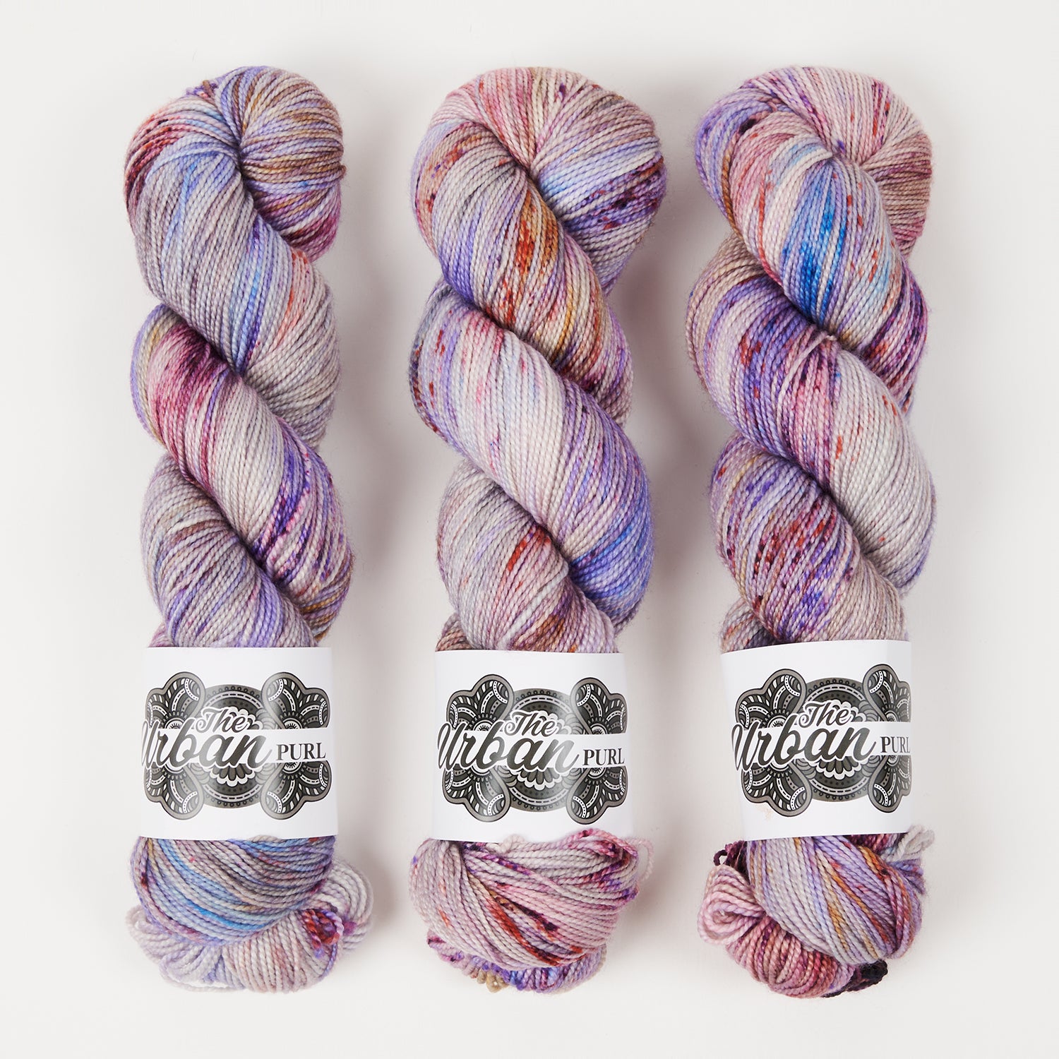 The Urban Purl LUX HI TWIST - A POCKET FULL OF POSIES Merino wool Silk Fingering multicolor Yarn