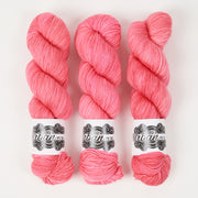 The Urban Purl LUX HI TWIST - PINK SODA Merino wool Silk Fingering pink Yarn