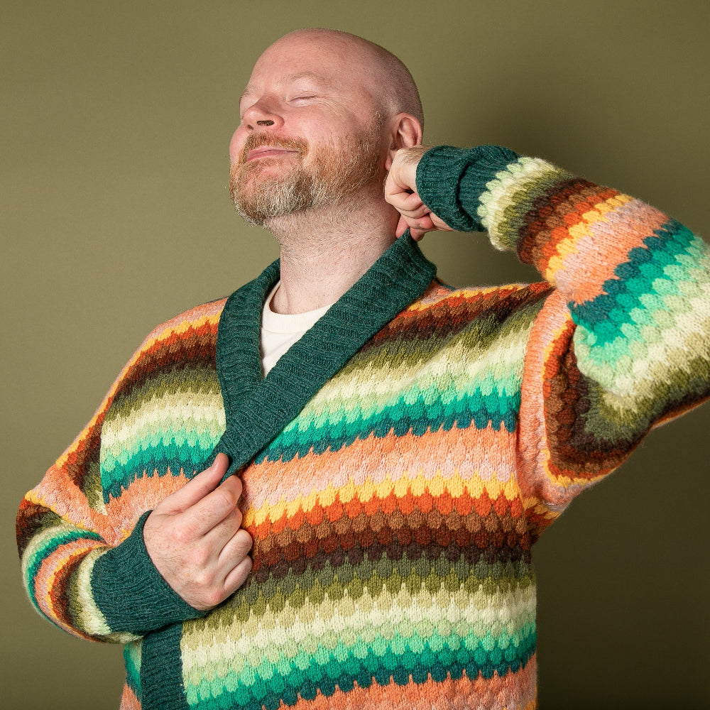 Fabulous Westknits Kits THE BUBBLE CARDIGAN Fingering Westknits Kits