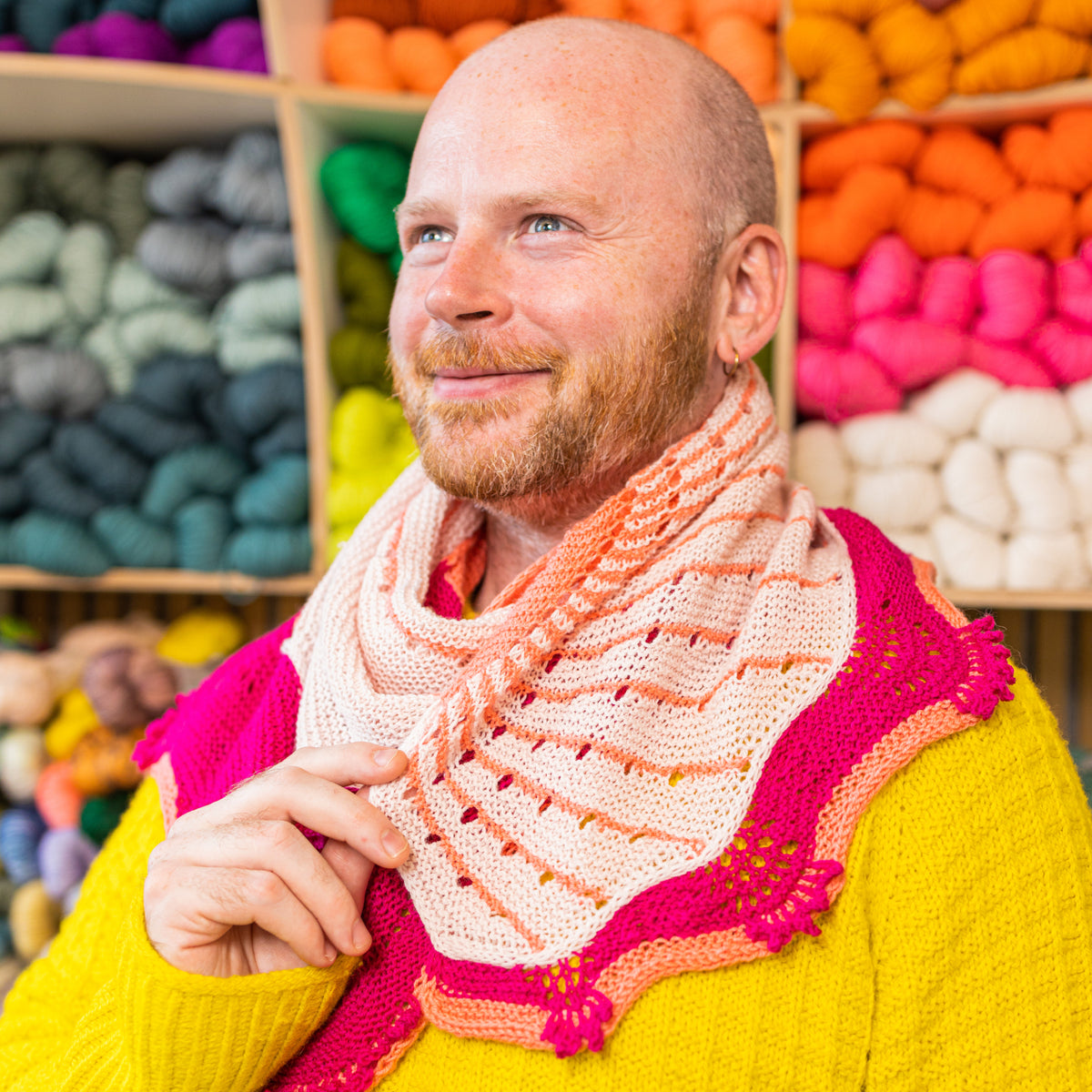 WESTKNITS KITS - WHITE FUCHSIA