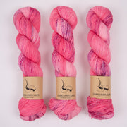 Dark Omen Yarn MERINO SOCK - THORN Merino wool Nylon Fingering pink Yarn