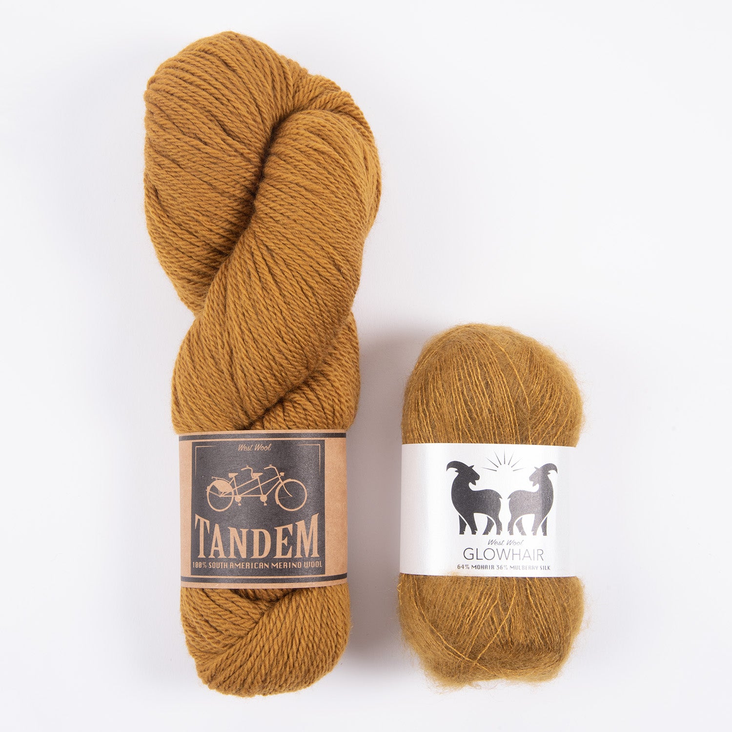 West Wool TIGER MOHAIR MATCH DK Mohair Silk Merino wool Mixed Weight Quick Kits
