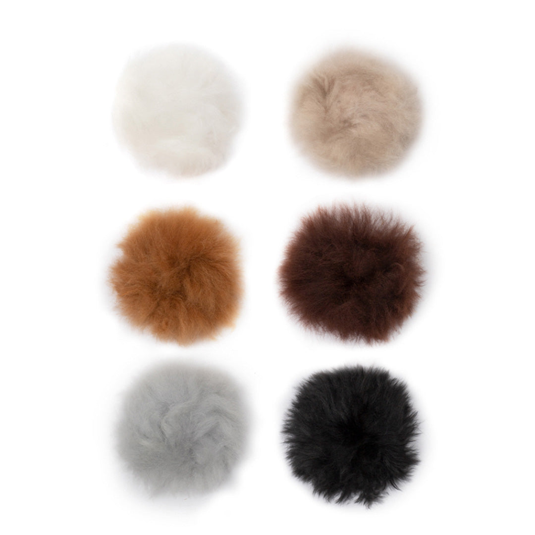 ALPACA POM POMS - NATURALS