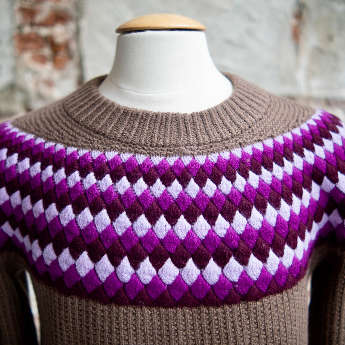 TREASURE TROVE SWEATER - AUBERGINE