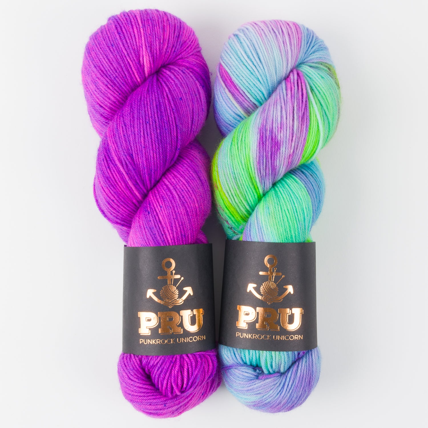 Punk Rock Unicorn TROPICAL PURPLE Merino wool Nylon Fingering Quick Kits