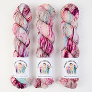 Twisted Ambitions SWEET SOCK - COURAGE Merino wool Nylon Fingering pink Yarn