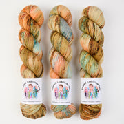 Twisted Ambitions SWEET SOCK - EDGE GLORY Merino wool Nylon Fingering yellow orange beige Yarn
