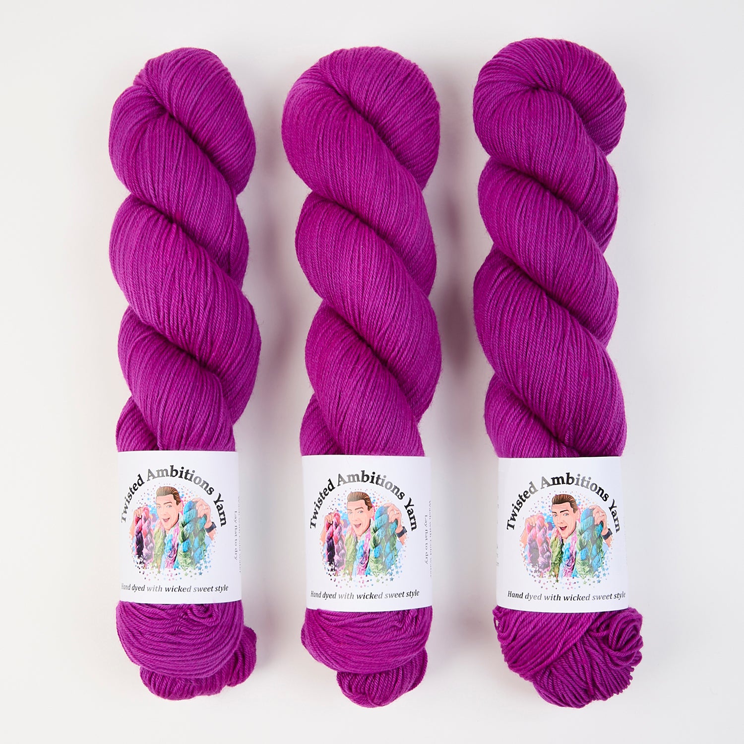 Twisted Ambitions SWEET SOCK - EMPOWER Merino wool Nylon Fingering purple Yarn