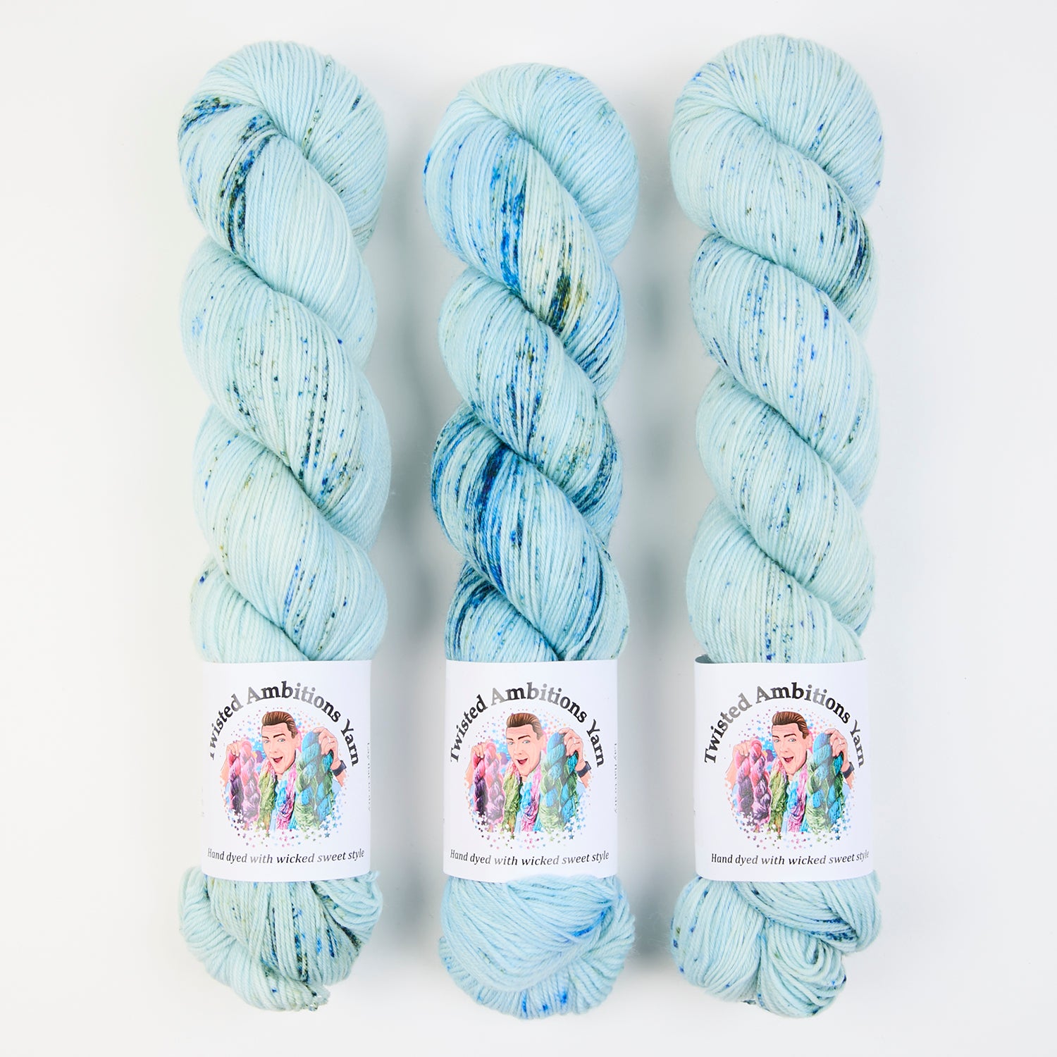Twisted Ambitions SWEET SOCK - FLIGHT Merino wool Nylon Fingering blue Yarn