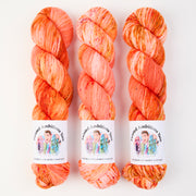 Twisted Ambitions SWEET SOCK - LIGHT MY CANDLE Merino wool Nylon Fingering orange Yarn