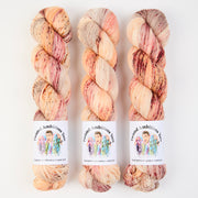 Twisted Ambitions SWEET SOCK - SANDCASTLES Merino wool Nylon Fingering peach beige Yarn