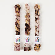 Twisted Ambitions SWEET SOCK MINI - CHOCOLATE TRUFFLE Merino wool Nylon Fingering brown Yarn
