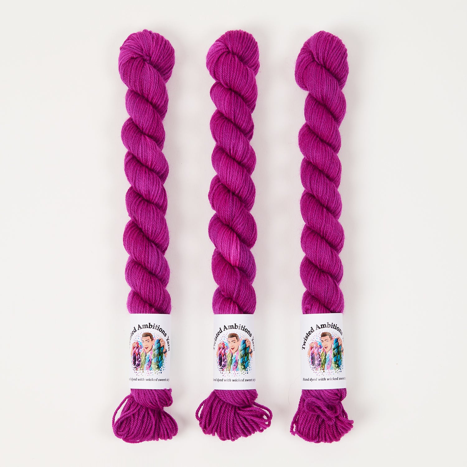Twisted Ambitions SWEET SOCK MINI - EMPOWER Merino wool Nylon Fingering purple Yarn