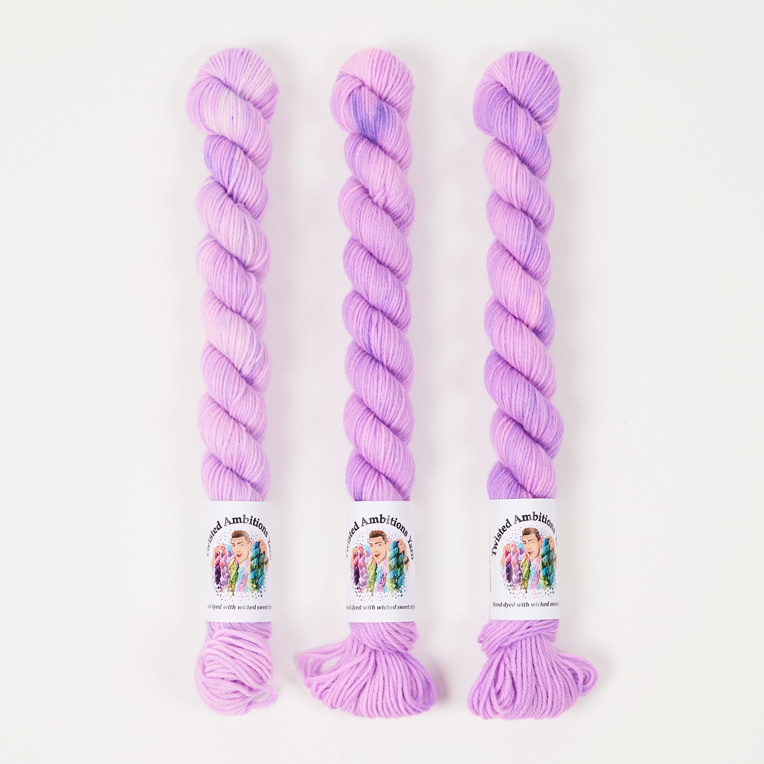 Twisted Ambitions SWEET SOCK MINI - FLOAT Merino wool Nylon Fingering purple Yarn