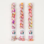 Twisted Ambitions SWEET SOCK MINI - HOT BOY SUMMER Merino wool Nylon Fingering pink Yarn