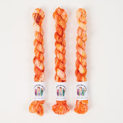 Twisted Ambitions SWEET SOCK MINI - LIGHT MY CANDLE Merino wool Nylon Fingering orange Yarn