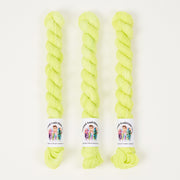 Twisted Ambitions SWEET SOCK MINI - MOONLIGHT Merino wool Nylon Fingering yellow neon Yarn