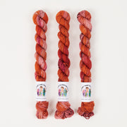 Twisted Ambitions SWEET SOCK MINI - TIGER LILY Merino wool Nylon Fingering orange Yarn