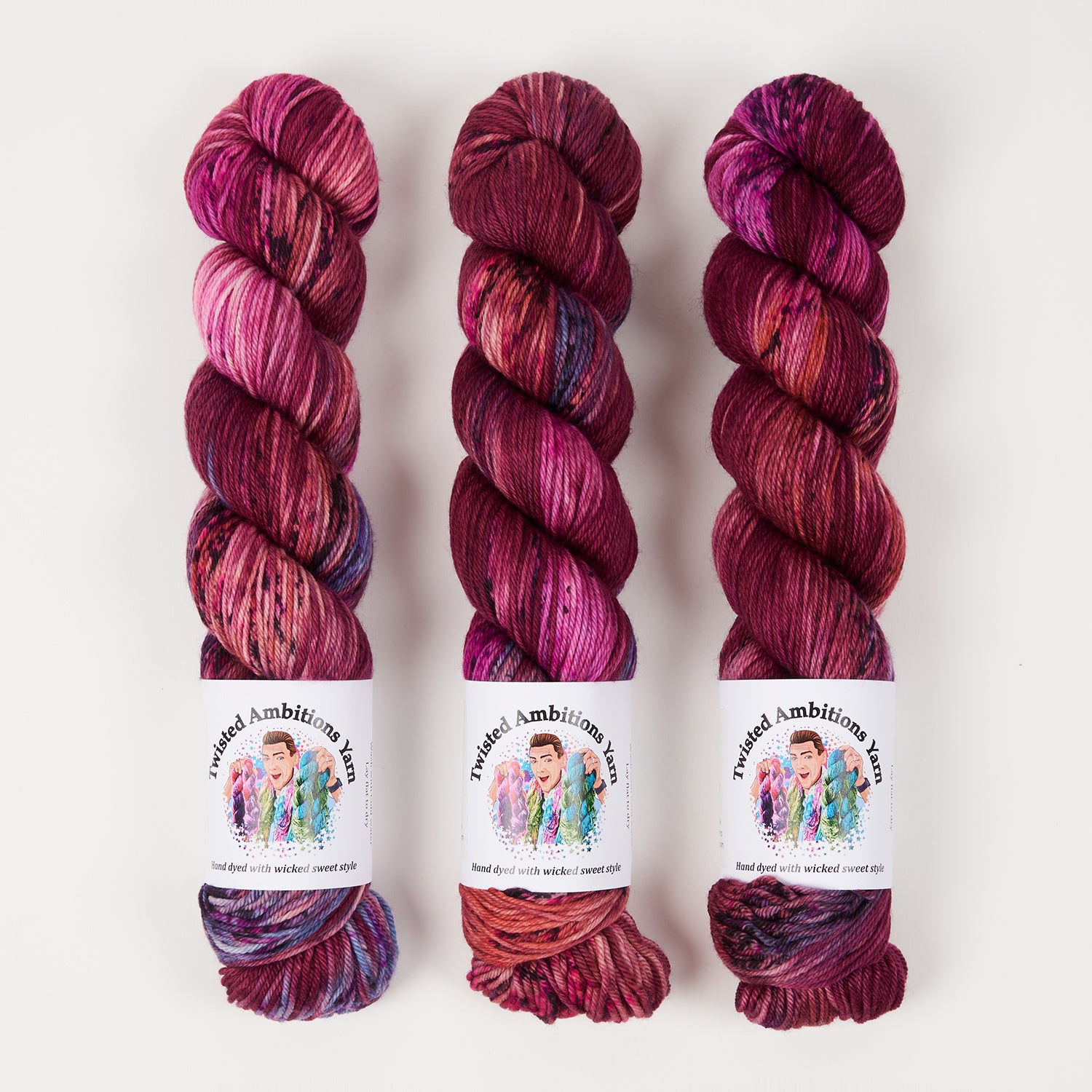 Twisted Ambitions WICKED DK - CAPE COD Merino wool DK purple Yarn