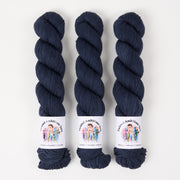 Twisted Ambitions WICKED DK - CHARRED Merino wool DK grey blue Yarn