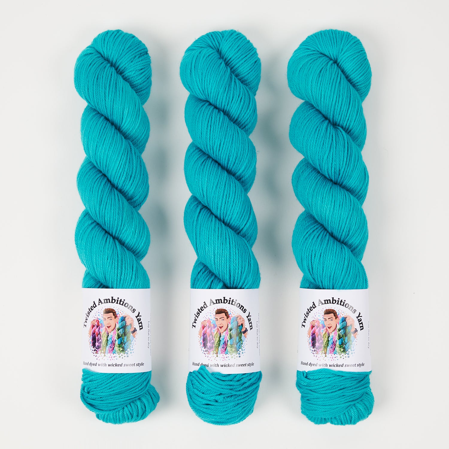 Twisted Ambitions WICKED DK - DREAM Merino wool DK blue Yarn