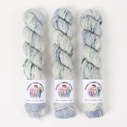 Twisted Ambitions WICKED DK - DROPS OF JUPITER Merino wool DK grey blue Yarn