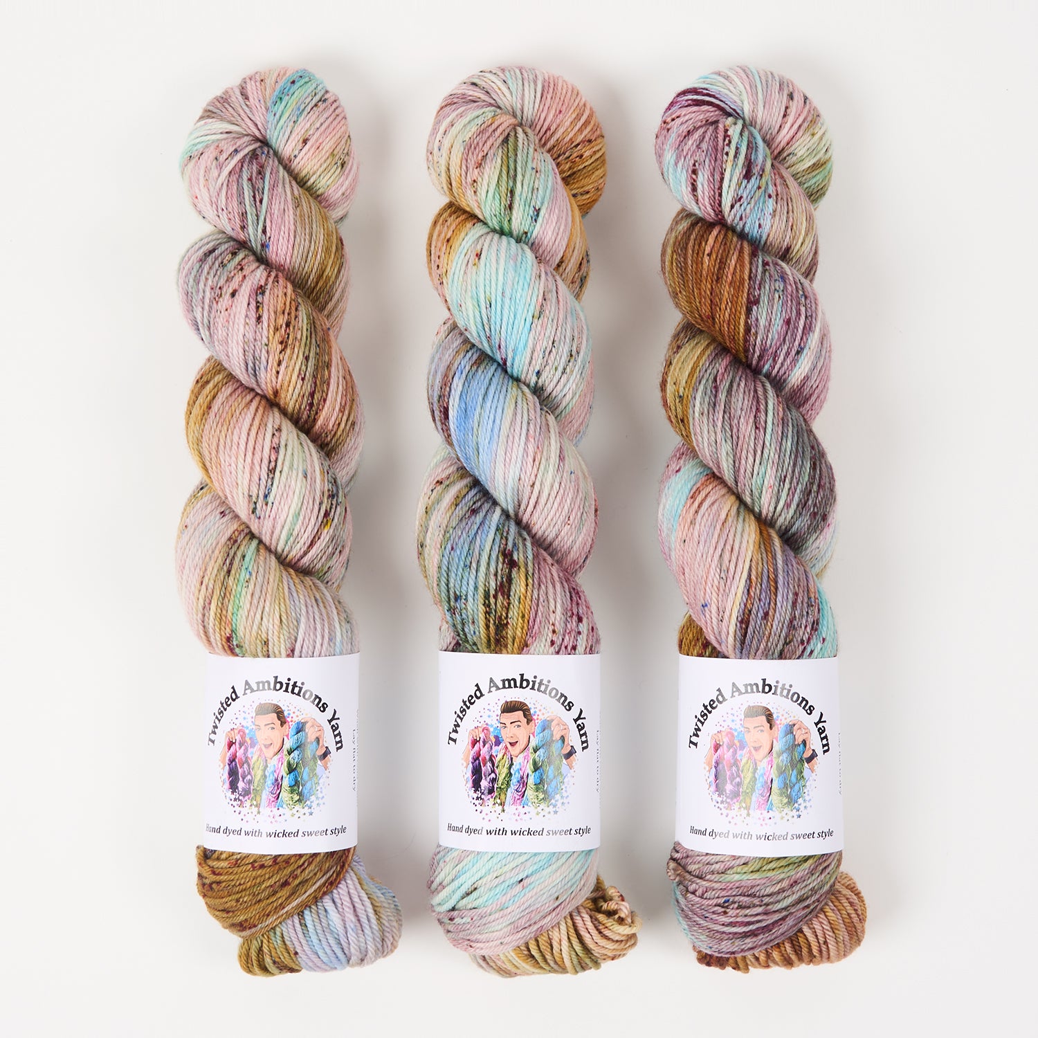 Twisted Ambitions WICKED DK - FOOL FOR YOU Merino wool DK rainbow Yarn