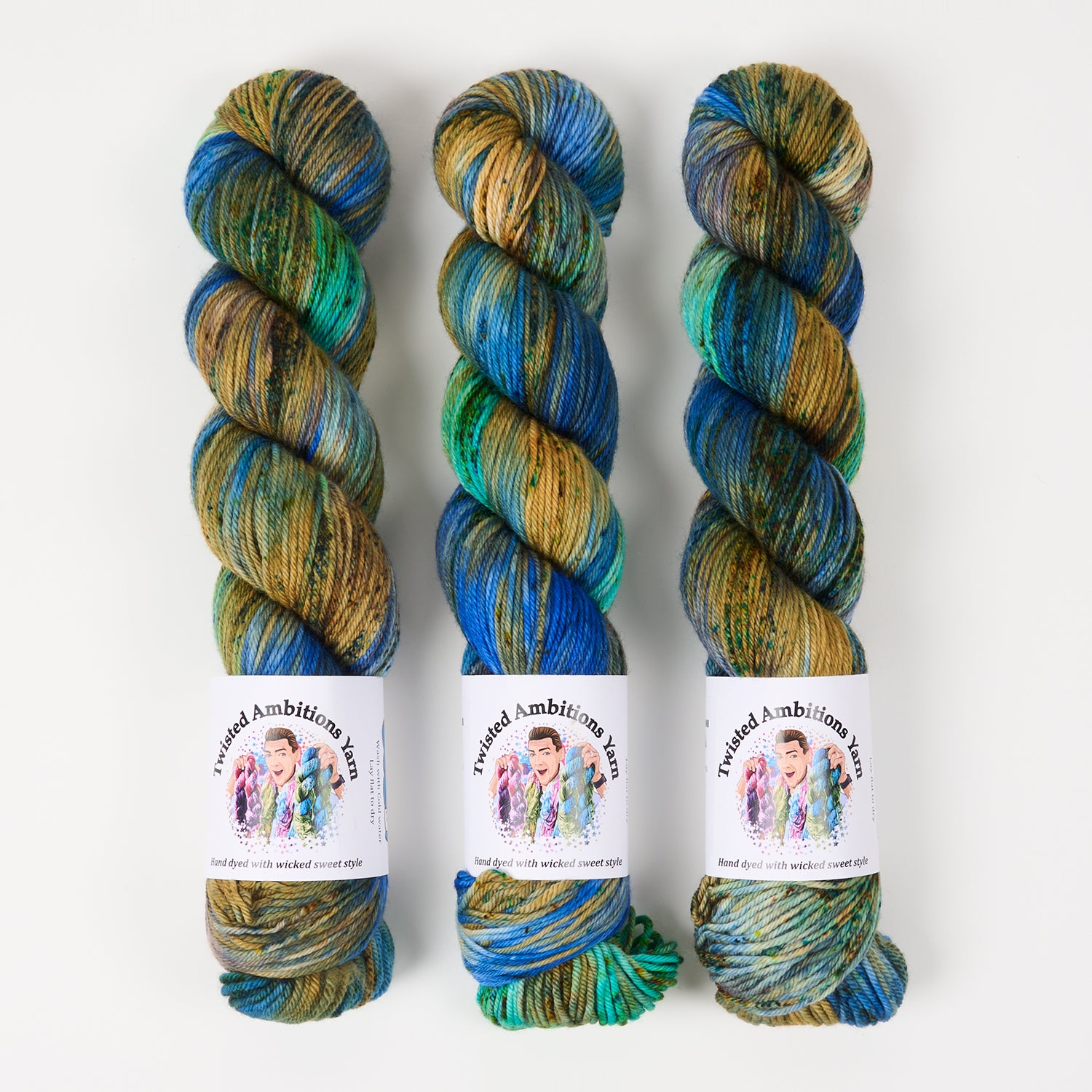 Twisted Ambitions WICKED DK - I WILL FOLLOW YOU INTO THE DARK Merino wool DK blue Yarn