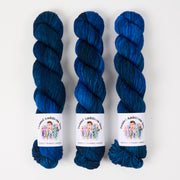 Twisted Ambitions WICKED DK - LEMNOS Merino wool DK blue Yarn