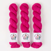Twisted Ambitions WICKED DK - MAGENTA Merino wool DK pink Yarn