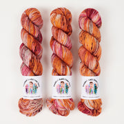 Twisted Ambitions WICKED DK - TIGER LILY Merino wool DK orange red Yarn
