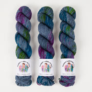 Twisted Ambitions WICKED DK - TODAY FOR YOU Merino wool DK grey blue Yarn