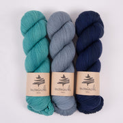 Mominoki Yarn UNDERWATER DAYDREAM Merino wool Polyamide Fingering Quick Kits