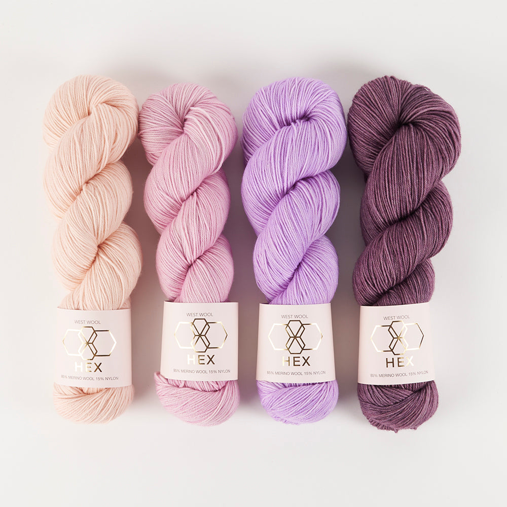 West Wool PIERRE LIGHT - UNICORN BALLET Merino wool Nylon Fingering Westknits Kits
