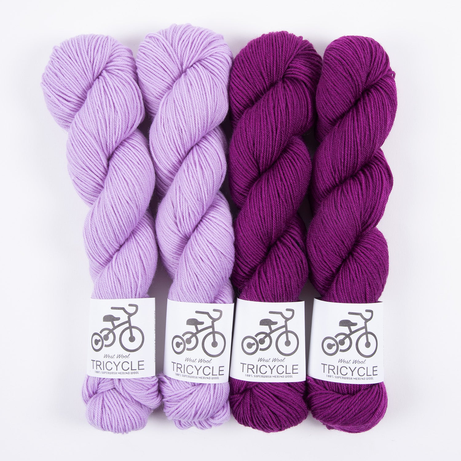 West Wool WESTKNITS KIT - UNICORN FANDANGO Merino wool Fingering purple Westknits Kits