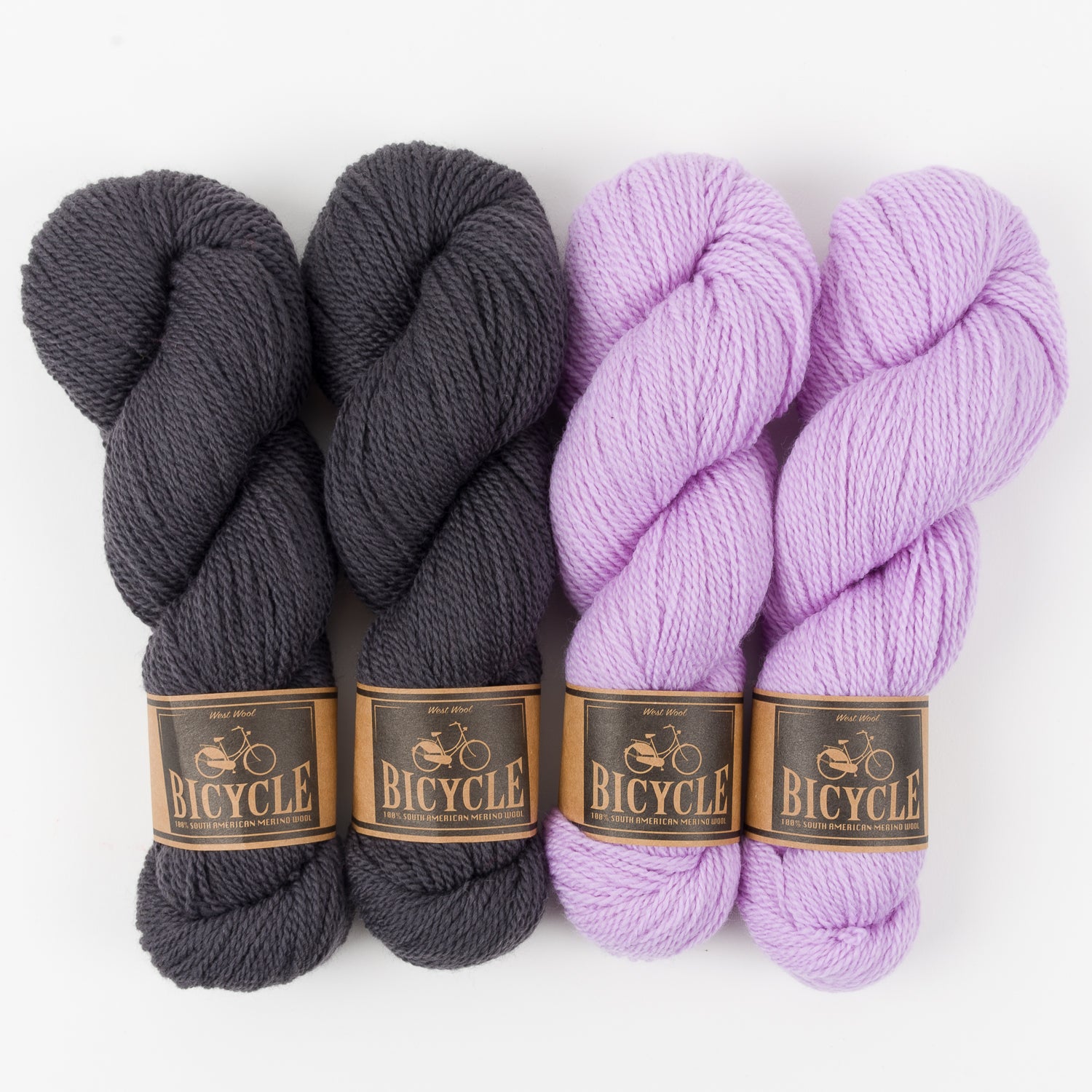 West Wool LILAC CANAL Merino wool Fingering Quick Kits